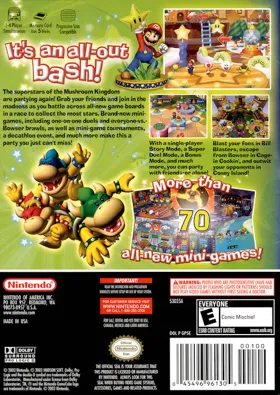 Mario Party 5 box cover back